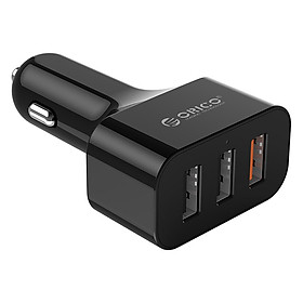 Sạc xe hơi orico uch-q3 3 cổng usb - hàng chính hãng