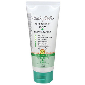 Sữa Rửa Mặt Ngăn Ngừa Mụn Cathy Doll Acne Solution Serum Foam Cleanser (100ml)