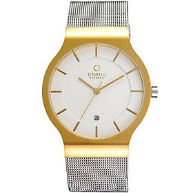 Đồng hồ nam dây thép không gỉ Obaku V133GGIMC