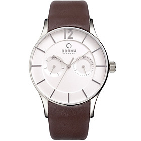 Đồng hồ nam dây da OBAKU V175GMCIRN