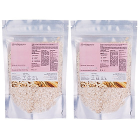 Combo 2 Vảy Yến Mạch Milaganics (200g/Túi)