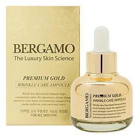 Tinh Chất Chống Lão Hóa Bergamo Premium Gold Wrinkle Care Ampoule (30ml)