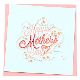 Thiệp Giấy Xoắn Việt Net  - Mother's Day VN2WS115SEWE1