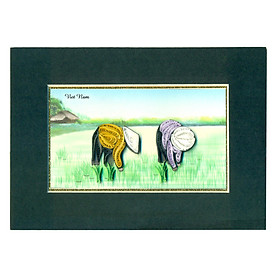 Tranh Giấy Xoắn Việt Net 13 x 17 cm - Mẫu 1