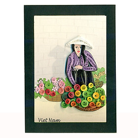 Tranh Magnet Giấy Xoắn Việt Net 11.5 x 8.5 cm - Mẫu 7