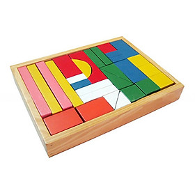 Đồ Chơi Gỗ Xếp Mô Hình Vietoys Bộ Xếp Hình 30 Chi Tiết VT3P-0119