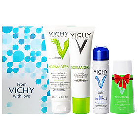 Bộ 3 Sản Phẩm Vichy Giảm Dầu, Giảm Mụn & Se Khít Lỗ Chân Lông Normaderm - 100615577