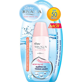 Gel Chống Nắng Rohto Sunplay Skin Aqua Silky White Gel SPF50 – 30g