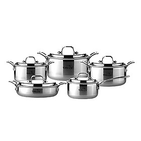 BỘ 5 NỒI INOX KÈM NẮP POONGNYUN WTPIHV