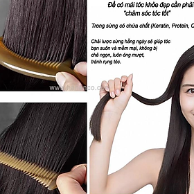 Lược sừng xuất Nhật (Size: L- 18cm) COH172 - Lược thân trúc ️- Chăm sóc tóc
