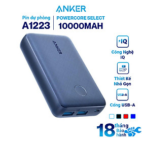 Pin Sạc Dự Phòng Anker PowerCore Select 10000mAh - A1223H31 - Hàng Chính Hãng