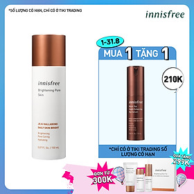 Nước Cân Bằng Dưỡng Sáng Da 3 Trong 1 Innisfree Brightening Pore Skin (150ml)