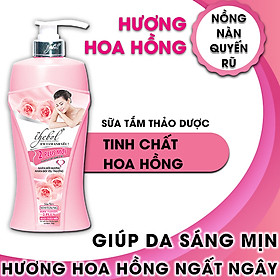 Sữa tắm dưỡng ẩm trắng sáng da thảo dược tinh chất hoa hồng nước hoa 2 Plus Thebol 925g