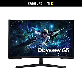 Mua Màn Hình Gaming Samsung Odyssey G5 G55C LS32CG552EEXXV (2K (2560x1440)/ 32.0 Inch/ 1ms/ 165Hz/ 300 cd/m2/ VA) - Hàng Chính Hãng