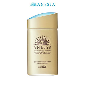 Combo Kem chống nắng dưỡng da dạng sữa Anessa Milk SPF 50+ PA++++ 60ml và Kem chống nắng dưỡng da dạng xịt Anessa Spray 60g
