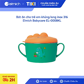 Mua Bát ăn cho trẻ em khủng long inox 316 Elmich Babycare EL-0008KL
