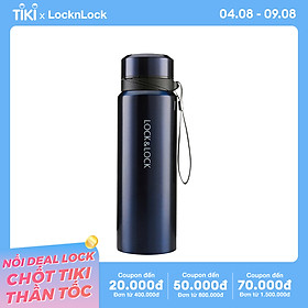 Bình Giữ Nhiệt Bằng Thép Không Gỉ Lock&Amp;Lock Vacuum Bottle Lhc6180Fu (800Ml) - Xanh Đậm