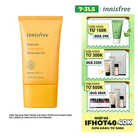 Kem chống nắng lâu trôi innisfree Intensive Long Lasting Sunscreen SPF50+ PA++++ 50ml