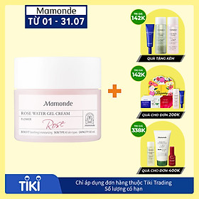 Kem Dưỡng Ẩm Dịu Da Dạng Gel Hoa Hồng Mamonde Rose Water Gel Cream (80ml) 110651206
