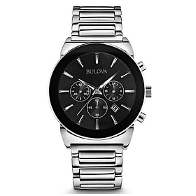 Đồng Hồ Nam Dây Kim Loại BULOVA 96B203 - Mặt Đen (40mm)