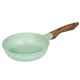 Chảo đúc đáy từ chống dính men đá ceramic xanh ngọc 24 cm Green Cook GCP06-24IH công nghệ Hàn Quốc - Hàng chính hãng