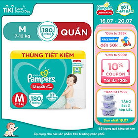 Tã Quần Pampers Giữ Dáng MegaBox M180/L162/XL144