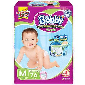 Tã Quần Bobby Siêu Thoáng M76 76 Miếng