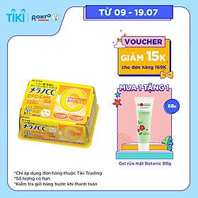 1001+ Những câu thả thính bằng Môn Học "Cực Chất" và Hài hước 39 Mặt Nạ Dưỡng Trắng Da Chống Thâm Nám Melano CC Whitening Mask (20 Miếng)