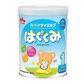 3 Hộp Sữa Bột Morinaga Hagukumi Dành cho trẻ Số 1 850g