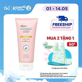 Kem Chống Nắng Dưỡng Thể Trắng Mịn Sunplay Skin Aqua Uv Body Whitening Lotion SPF 50+ Pa++++ (150G)