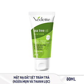 Hình ảnh Mặt Nạ Đất Sét Dưỡng Da, Ngừa Mụn Tràm Trà Vedette 80ml