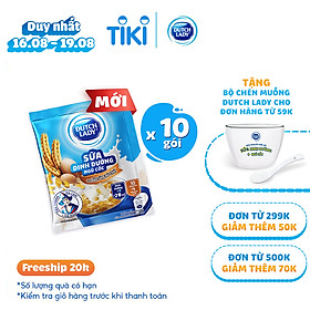 Dây 10 Gói Sữa Dinh Dưỡng + Ngũ Cốc Cô Gái Hà Lan - Cho bữa sáng đủ chất