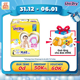 Babyzone 84 Tã Dán Cho Bé Unidry (G6+) Size XL62 (62 miếng)