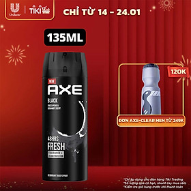 Xịt nước hoa toàn thân dành cho nam AXE Black (135ml)