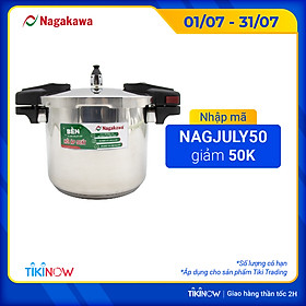 Nồi Áp Suất Cơ Inox Cao Cấp Đáy Từ Nagakawa NAG1452 (5L) - Dùng Trên Mọi Loại Bếp - Hàng Chính Hãng