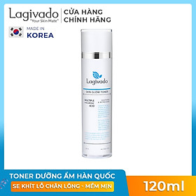 Nước Hoa Hồng cân bằng da, se khít lỗ chân lông Hàn Quốc Lagivado Skin Glow Toner 120 ml