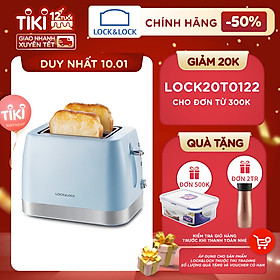 Máy Nướng Bánh Mì Lock& Lock EJB221BLU 730 - 870 W - Hàng chính hãng