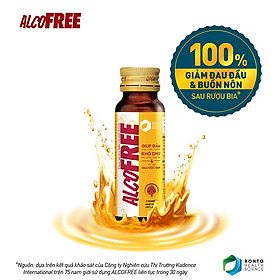 Nước uống giải rượu, thải độc gan Alcofree lốc 10 chai x 50ml