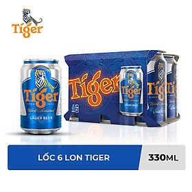 Lốc 6 Lon Tiger Thường (330ml / Lon)