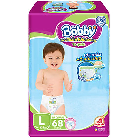 Tã Quần Bobby Ultra Jumbo Siêu Siêu Lớn L68 Size L - 68 Miếng