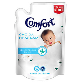 Nước Xả Vải Comfort Cho Da Nhạy Cảm (1.6L/Túi) - Phù Hợp Với Làn Da Em Bé (Giao mẫu ngẫu nhiên)