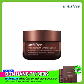 Kem Dưỡng Phục Hồi Da Và Chống Lão Hóa Trà Đen Innisfree Black Tea Youth Cream 45ml - 131172564