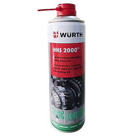 Mỡ Bò Nước Dạng Xịt Bôi Trơn Chịu Nhiệt Wurth Hhs 2000 500ml