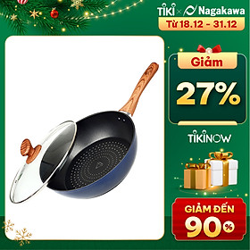 Chảo Sâu Lòng NAG2653 Đáy Từ 5 Lớp Chống Dính Vung Kính...