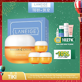 Bộ Kem Dưỡng Trắng Da Làm Mờ Đốm Nâu Laneige Radian-C Cream 50ml + 30ml