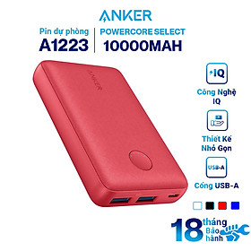 Pin Sạc Dự Phòng Anker PowerCore Select 10000mAh - A1223 - Hàng Chính Hãng