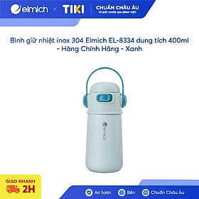 Bình giữ nhiệt inox 304 Elmich EL-8334 dung tích 400ml - Hàng Chính Hãng