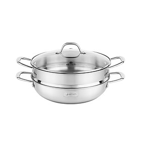 Chảo hấp đa năng Inox liền khối Elmich Trimax Czech EL-3832 size 28cm