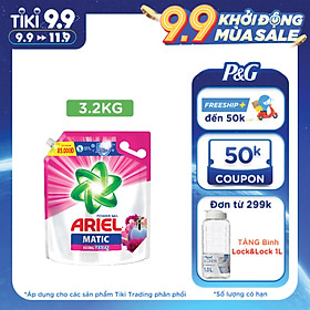 Chuỗi cửa hàng Mẹ & Bé 24 Nước Giặt Ariel Hương Downy Túi 3.2Kg