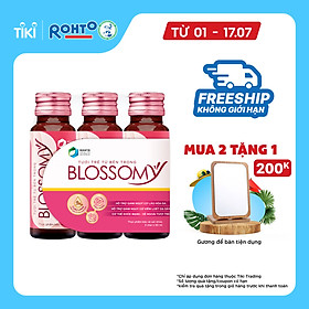 Thực Phẩm Chức Năng Bảo Vệ Sức Khỏe Giúp Da Sáng Đẹp Và Dạ Dày Khỏe Blossomy Lốc 03 chai x 50ml